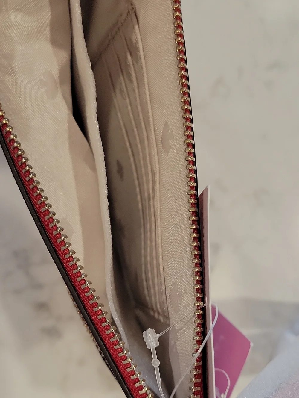 Kate Spade NY Candied Cherry Saffiano Leather Wristlet